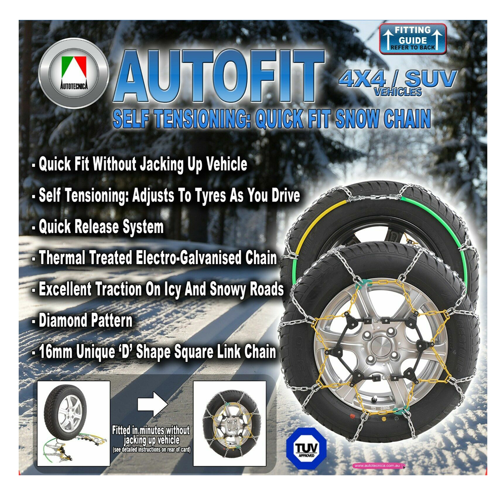 Autotecnica Snow Chain Kit for 4x4 4WD SUV Volvo XC90 235/60 R18 255/50