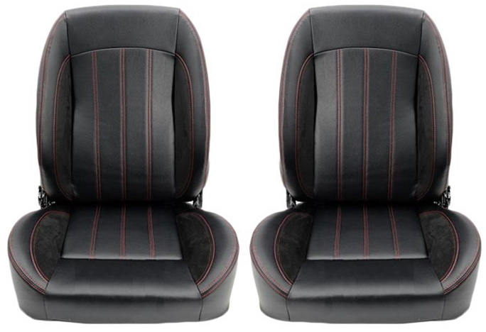 Autotecnica Classic Retro Style Low Back Bucket Seats for Ford Falcon ...