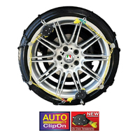 Autotecnica Snow Chain Kit Premium Autofit Clip On for Passenger Cars Various Tyres CAP100