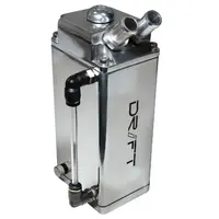 Genuine Drift D1-Oct-P 600cc Oil Catch Can Tank Assy Polished Alloy Hose Outlets & Mount