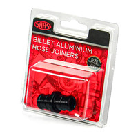 Genuine SAAS Hose Joiner Billet Aluminium Black 16mm (5/8")