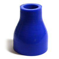 SAAS Straight 4 Ply Silicone Reducer 25mm x 45mm x 76mm Blue