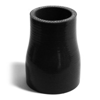 SAAS Straight 4 Ply Silicone Reducer 51mm x 45mm x 76mm Black