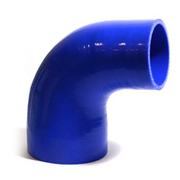 SAAS 90Deg 4 Ply Silicone Reducer 76mm x 102mm Blue