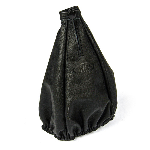 Genuine SAAS Leather Gear Shift Boot Cover Black