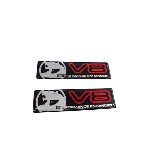 Genuine HSV Statesman Caprice VQ Enhanced V8 Guard / Fender Badges HSV-11G-560001 SV90 SV93 5000i - NOS Sold As pair - Last Set