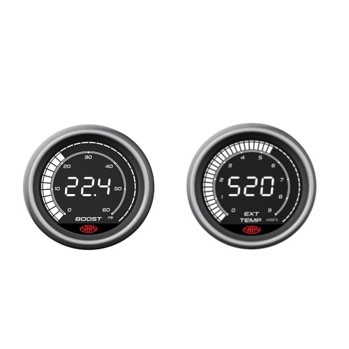 SAAS Muscle Digital Series Gauge Combo Package EGT Pyro 0-900Deg And Boost 0-60psi 52mm