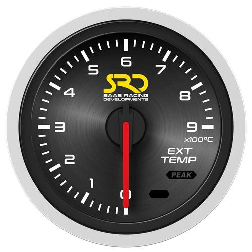 SAAS Exhaust Temp Gauge 0°-900° 52mm SRD Series 12V