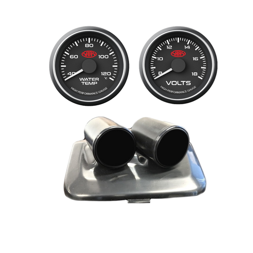 Genuine SAAS Gauge Dash Pod Gauge Package for Holden VE SV6 SS SSV Series 1/2 Water Temp & Volts