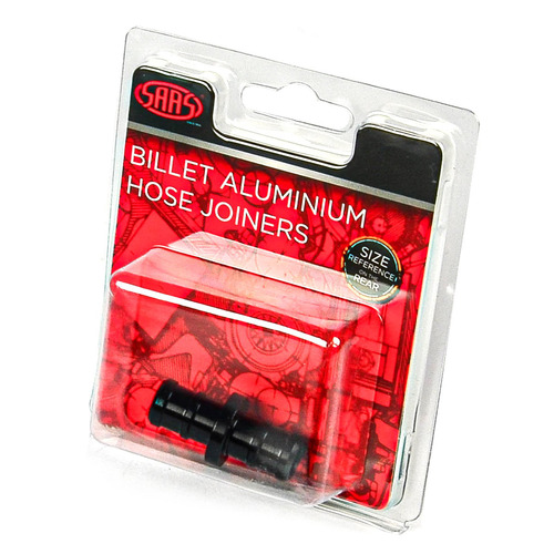 Genuine SAAS Hose Joiner Billet  Aluminium Black 12mm (1/2")