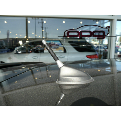 Autotecnica Antenna / Aerial Only Stubby Bee Sting for Chrysler Sebring - Silver Carbon 7.5cm - Antenna Base NOT included