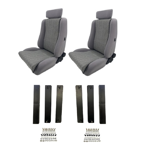 Autotecnica Seat Package Front For VC Commodore / HDT HSV Style  - Pair With Adapter Kit