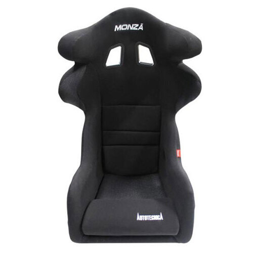 Autotecnica Fixed Back Sports SuedeTwin Wing Seat Car Universal - Includes Side L Mounting Brackets - SS07S