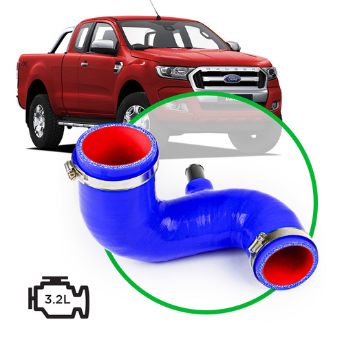 SAAS Silicone Airbox to Turbo Intake Pipe for Ranger/BT50 2012-2021 3.2L Blue