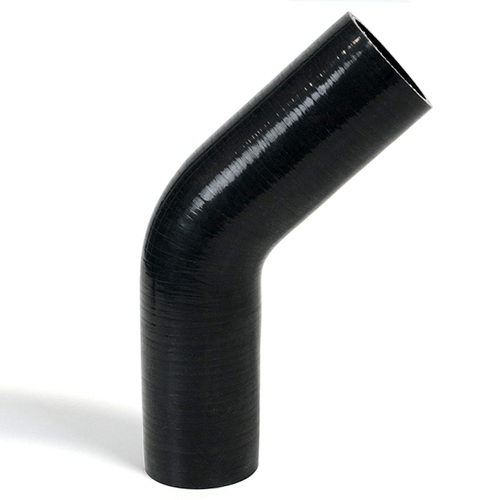 SAAS 45Deg 4 Ply Silicone Hose 57mm x 57mm Black