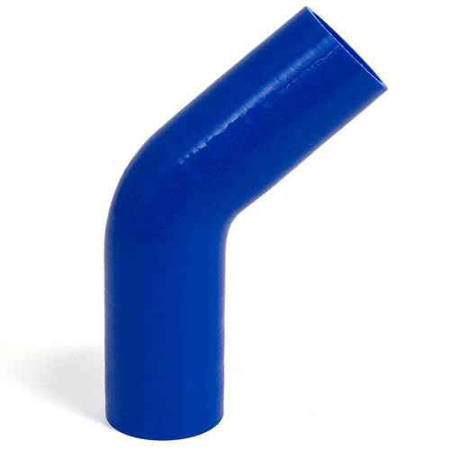 SAAS 45Deg 4 Ply Silicone Hose 57mm x 57mm Blue