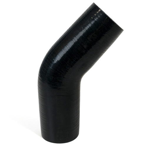 SAAS 45Deg 4 Ply Silicone Hose 70mm x 70mm Black