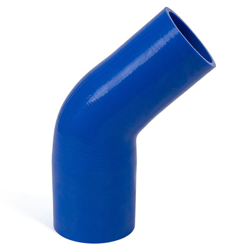 SAAS 45Deg 4 Ply Silicone Reducer 70mm x 76mm Blue