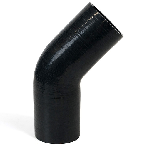 SAAS 45Deg 4 Ply Silicone Reducer 76mm x 102mm Black