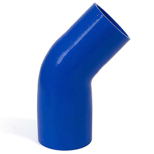 SAAS 45Deg 4 Ply Silicone Reducer 76mm x 102mm Blue