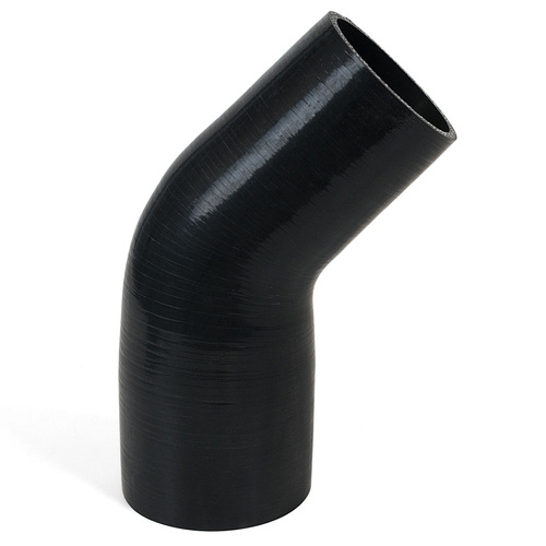 SAAS 45Deg 4 Ply Silicone Reducer 76mm x 89mm Black