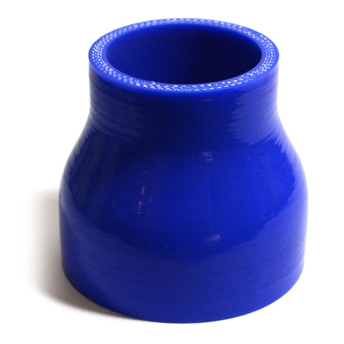 SAAS Straight 4 Ply Silicone Reducer 51mm x 70mm x 76mm Blue