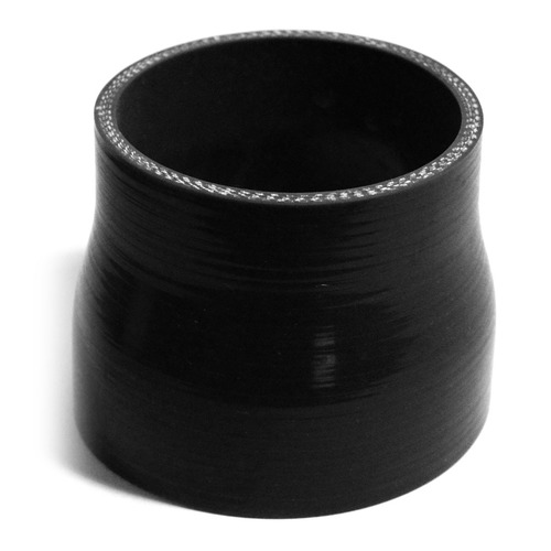 SAAS Straight 4 Ply Silicone Reducer 82mm x 95mm x 76mm Black