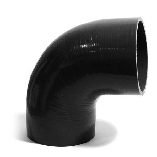 SAAS 90Deg 4 Ply Silicone Hose 102mm x 102mm Black