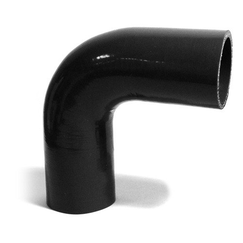 SAAS 90Deg 4 Ply Silicone Hose 57mm x 57mm Black