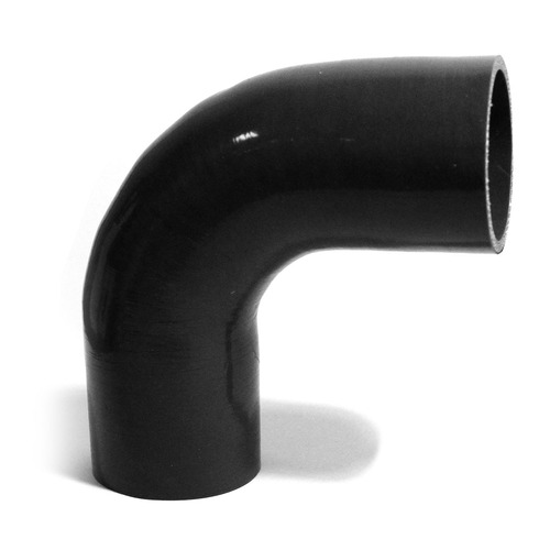 SAAS 90Deg 4 Ply Silicone Hose 70mm x 70mm Black