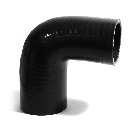 SAAS 90Deg 4 Ply Silicone Reducer 70mm x 76mm Black