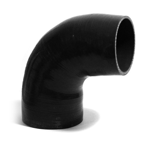 SAAS 90Deg 4 Ply Silicone Reducer 89mm x 95mm Black