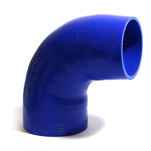 SAAS 90Deg 4 Ply Silicone Reducer 89mm x 95mm Blue